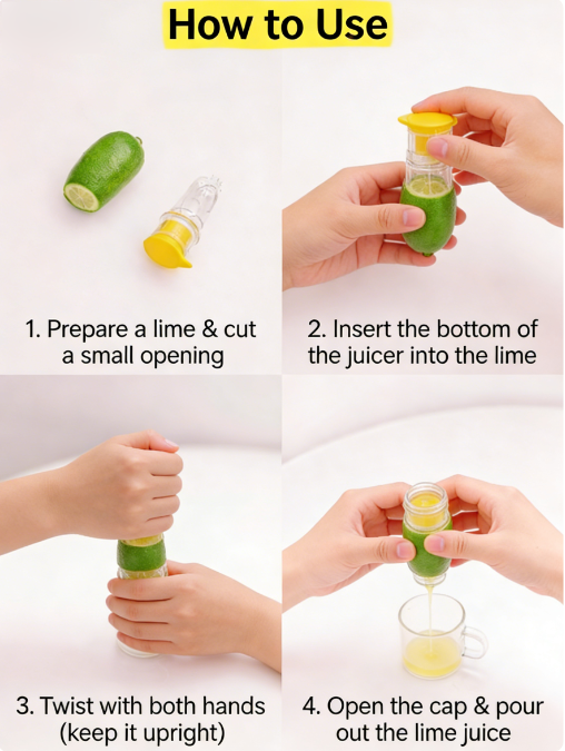 🍋 Lemon Mini Squeezer - Your Pocket-Sized Juice Powerhouse! 💪✨