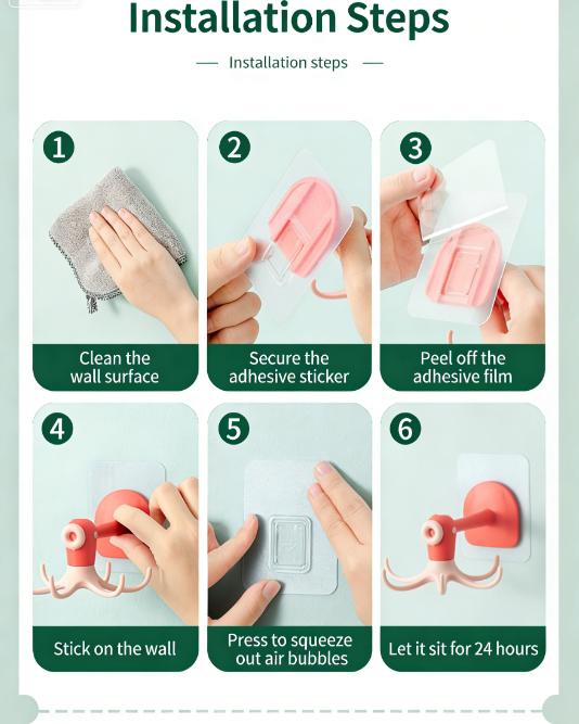 🐙 The Octopus Rotating Hook: Turn Cluttered Spaces Into Organized Magic! 🐙