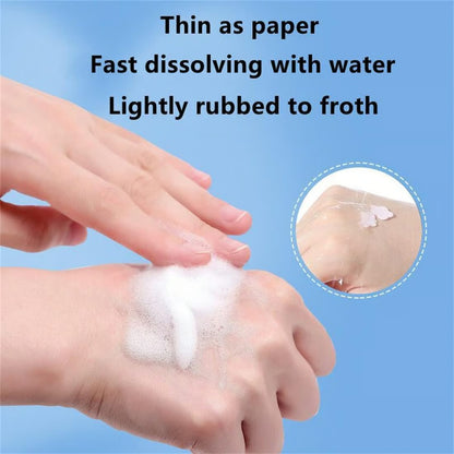 🌸Mini Fresh Portable Disposable Petal Hand Wash Sheets - Perfect for Outdoor, Travel, Camping - 4 Boxes（240 PCS）