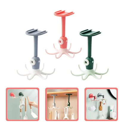 🐙 The Octopus Rotating Hook: Turn Cluttered Spaces Into Organized Magic! 🐙