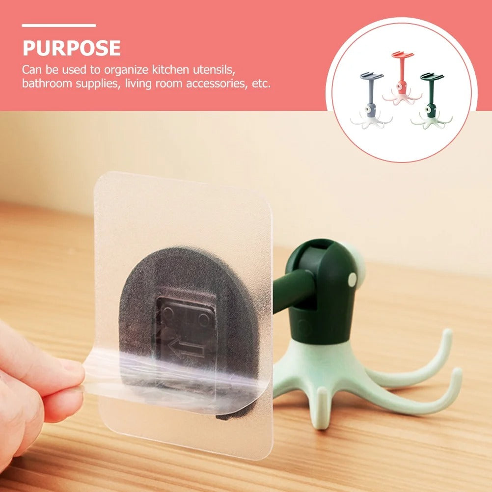 🐙 The Octopus Rotating Hook: Turn Cluttered Spaces Into Organized Magic! 🐙
