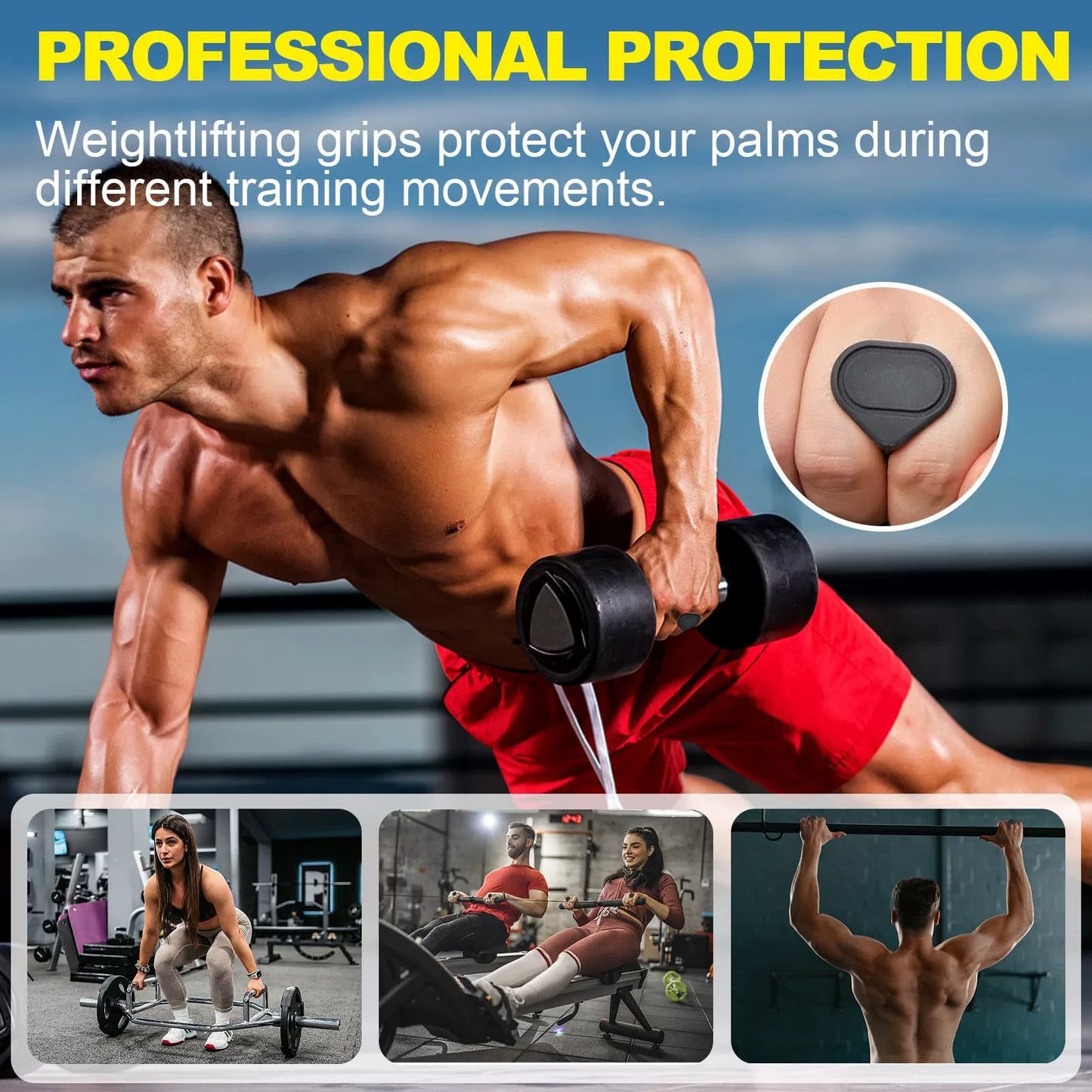 💪Anti-Slip Workout Grips